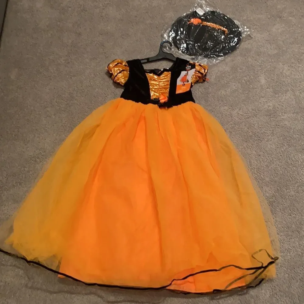 Kids Witch Halloween Costume Size L NWT
